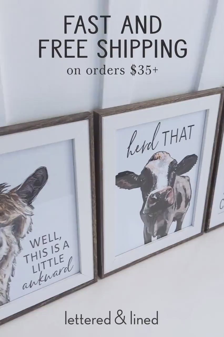 Hand Crafted Funny Farmhouse Kitchen Signs by The Old Rusty Goat